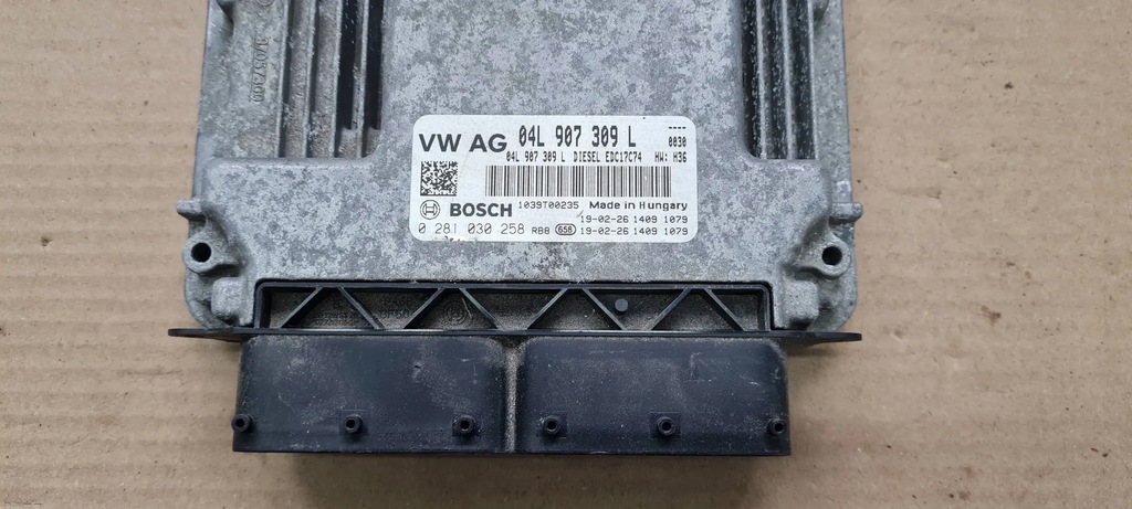 фото №10, A4 b9 8w бортовой компьютер блок управления двигателя 2.0 tdi 04l907309l a5 8w