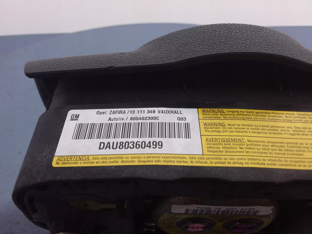фото №6, Opel zafira b подушка подушка безопасности водителя 13111349 605402300c