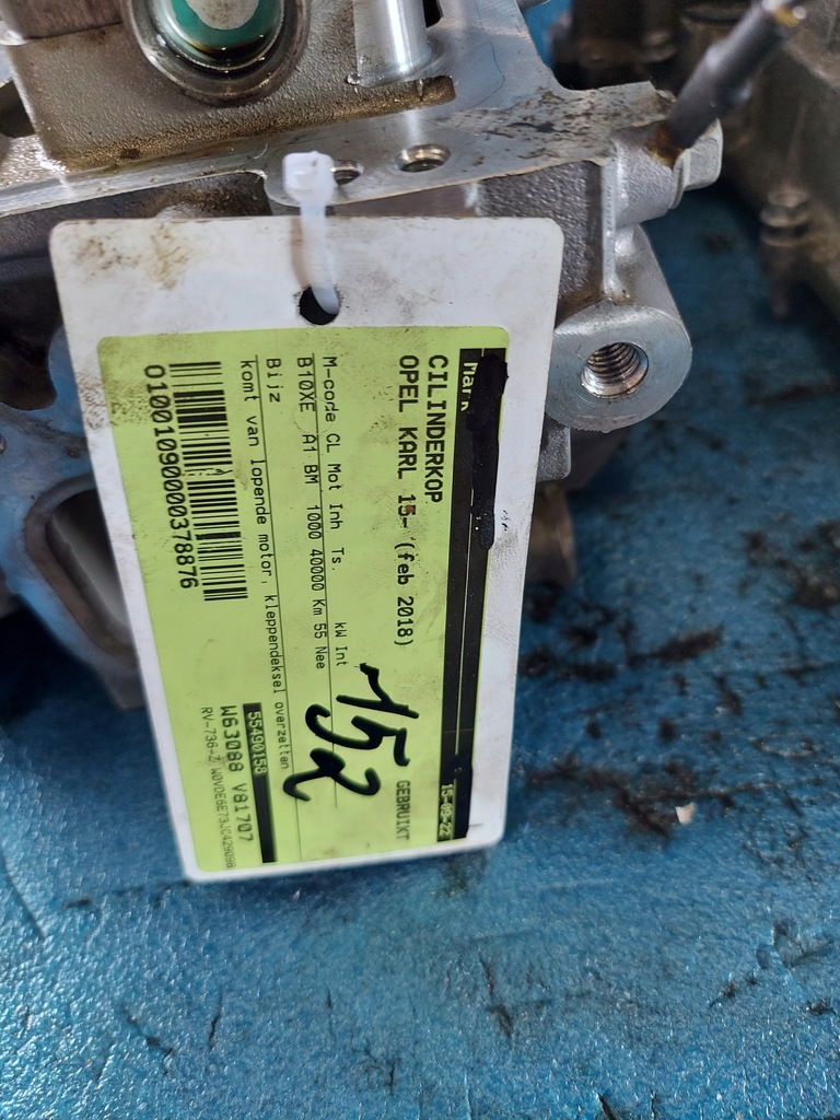 фото №14, Головка opel karl 2018 r 1.0 b,40.000 km b10xe