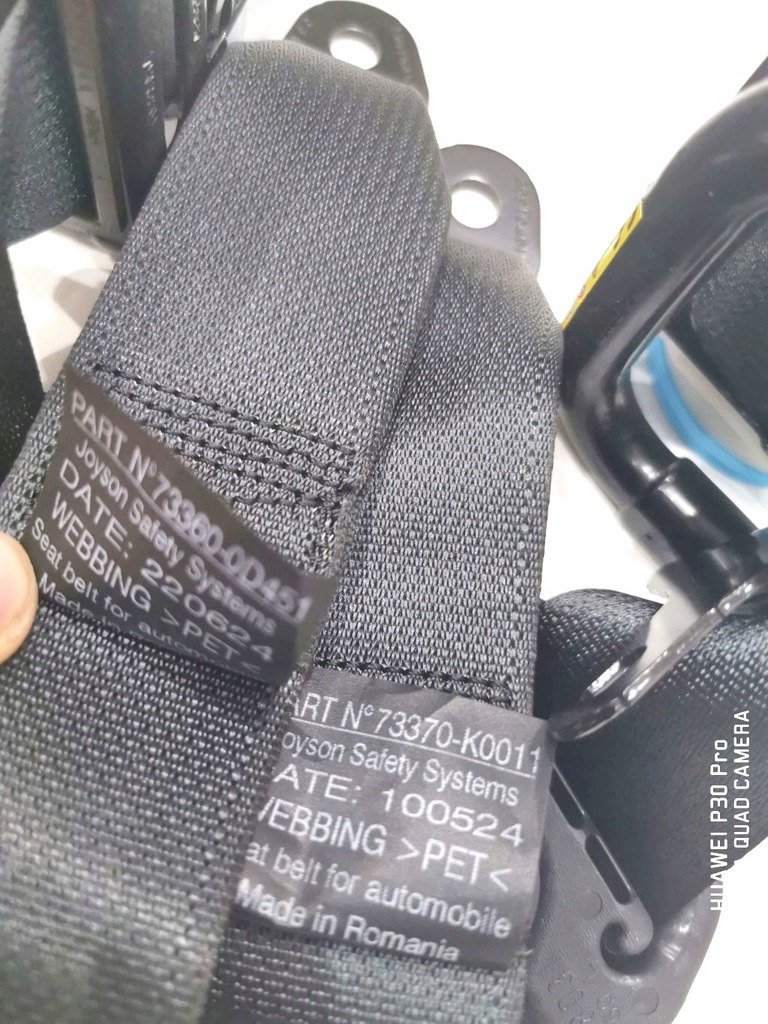 фото №5, Toyota yaris cross задні ремені безпеки комплект 20 -25r 73370-k0011