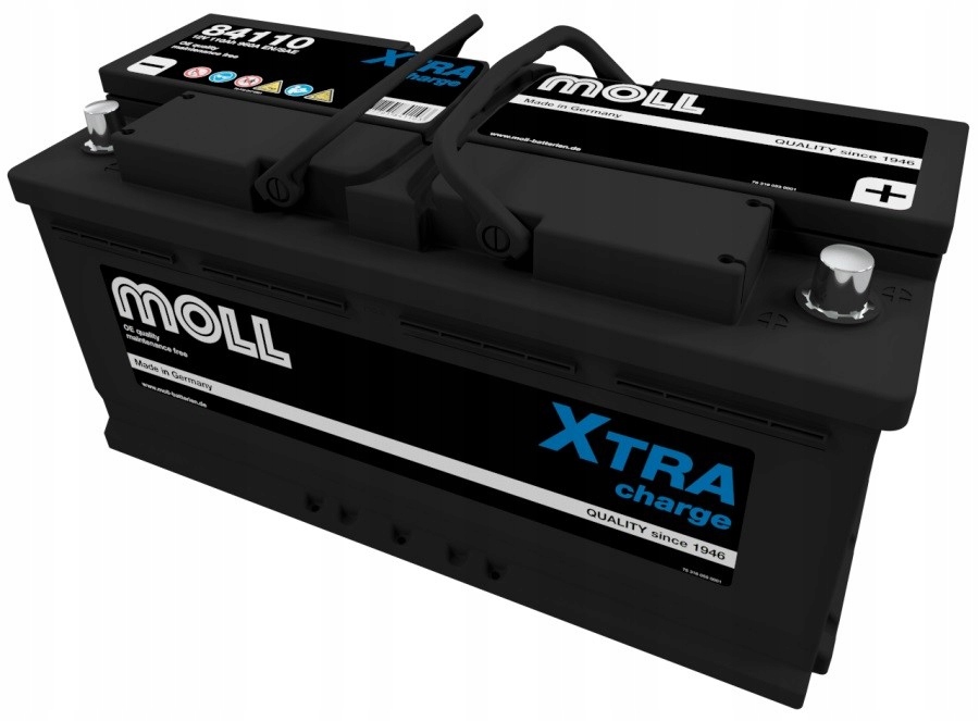фото №1, Аккумулятор 12v 110ah 960a p+ moll xtra charge 84110