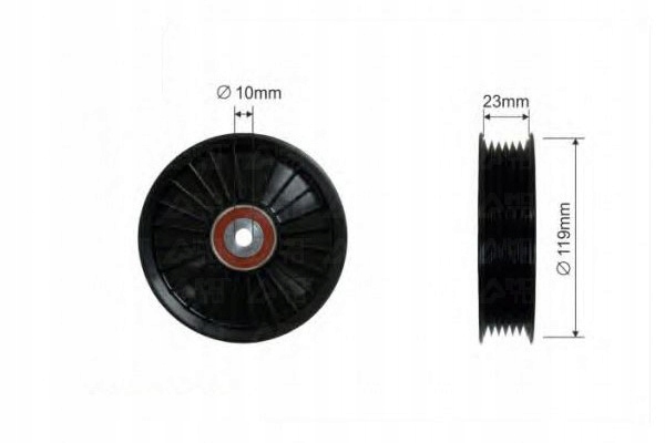 фото №1, Caffaro ролик ремень volvo c70 i coupe 2.0 t