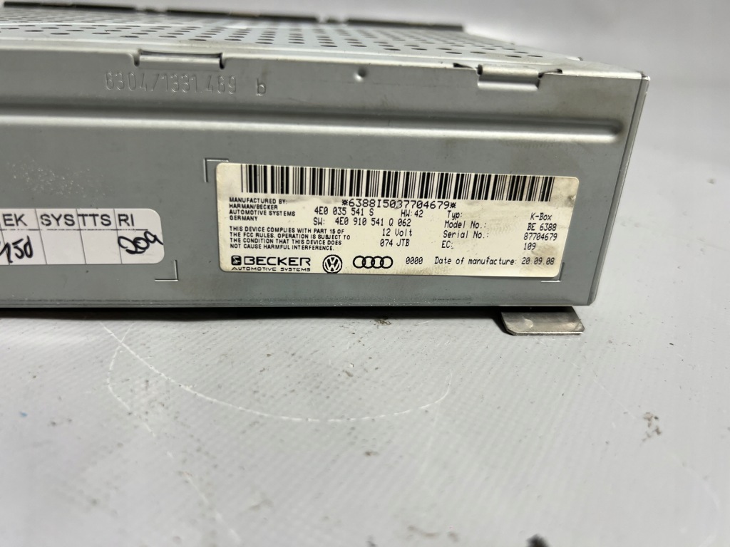 фото №3, Модуль блок управления тюнер радио 4e0035541s audi q7 4l