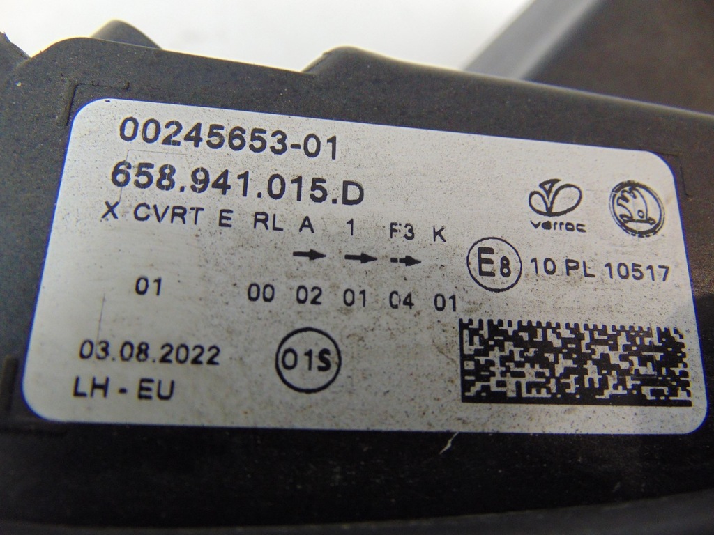 фото №15, Лампа левая перед skoda kamiq full led 658941015d europa