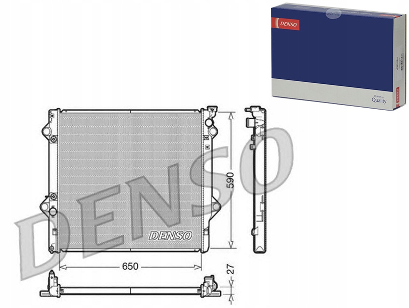 фото №1, Denso радиатор двигателя toyota land cruiser prado