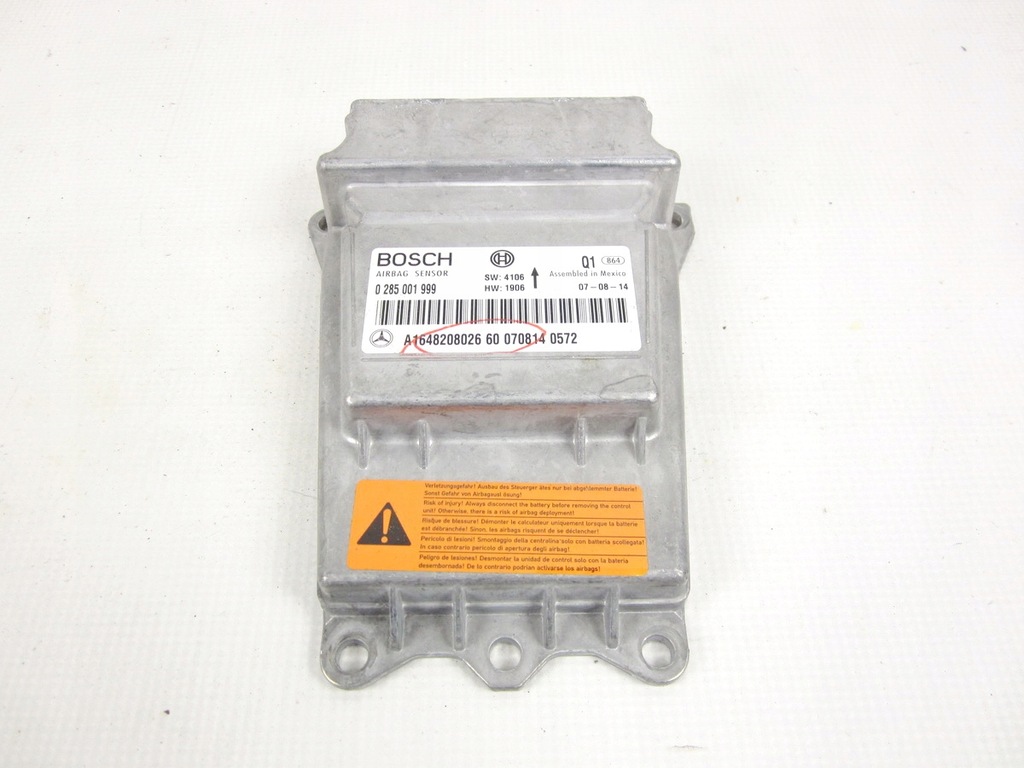 фото №1, Модуль датчик подушка безопасности air bag mercedes gl x164