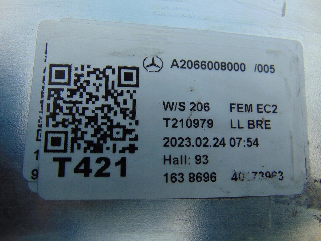 фото №15, Балка усилитель бампера перед mercedes w206 a2066200000