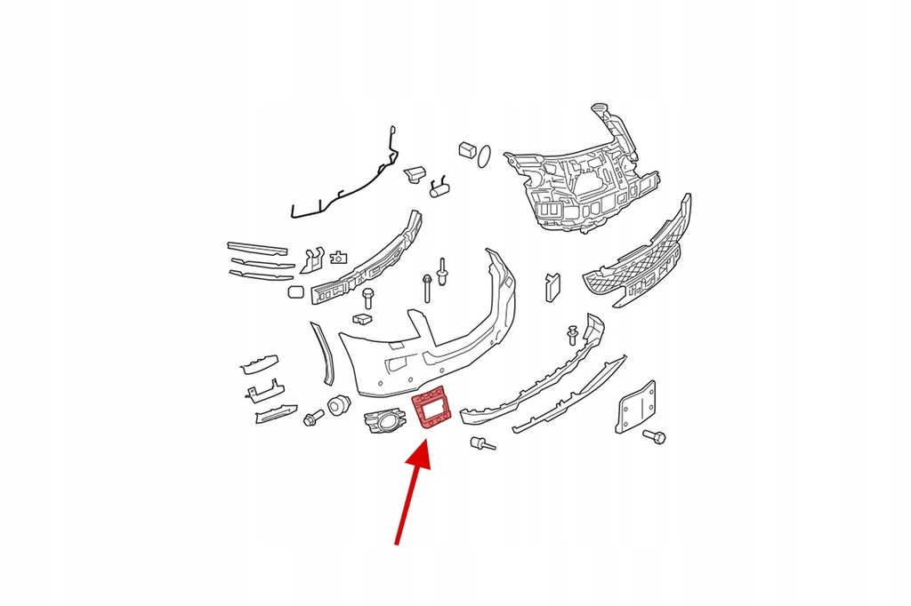 фото №7, Mercedes gl x164 06-09 права рамка протитуманна фара решітка перед бампер a1648855623