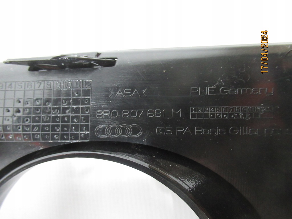 фото №14, Решётка бампера противотуманная фара хром левая audi q5 2013-17