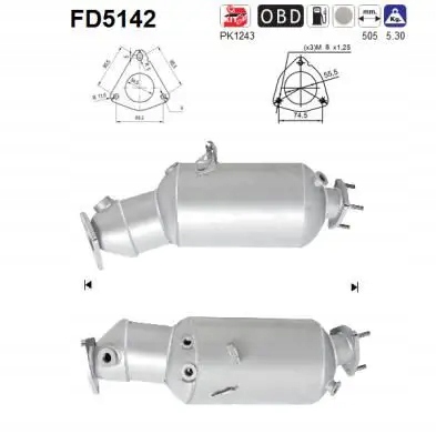фото №2, Фильтр частиц твердых fap dpf fd5142 as audi