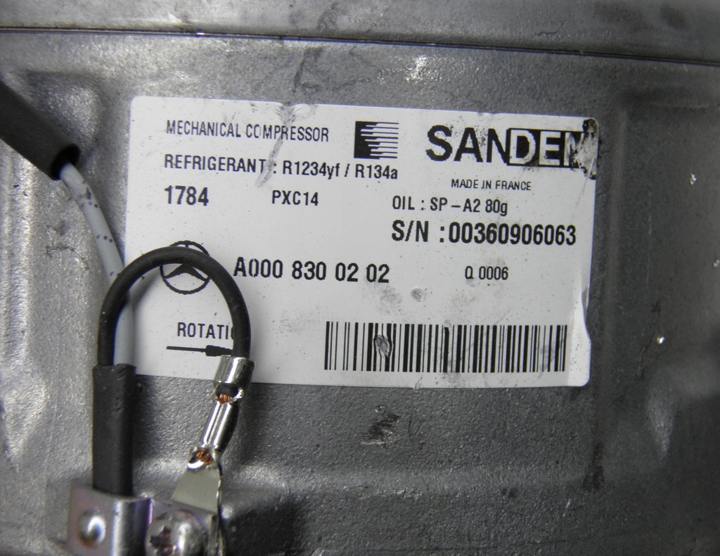 фото №6, Компрессор кондиционера sanden a0008300202 w205 257