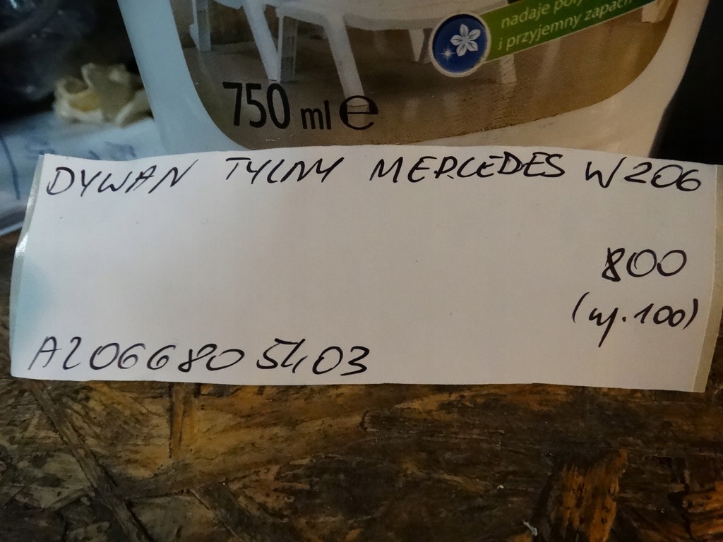 фото №4, Idealny коврик задний mercedes w206 1