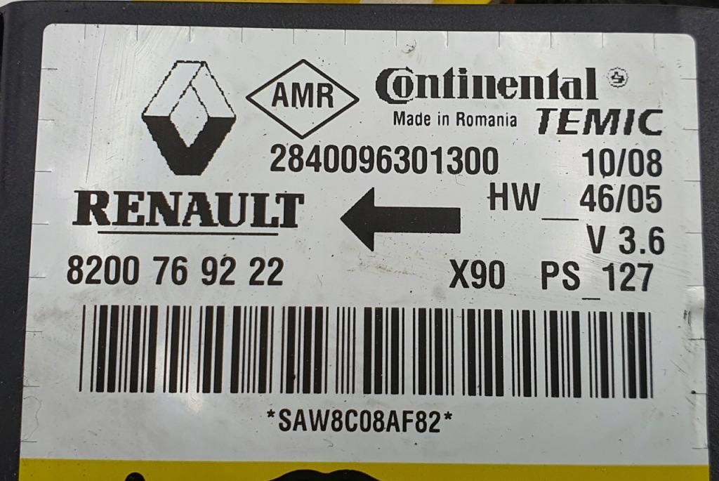 фото №3, Датчик air bag подушка безпеки dacia logan mcv i 8200769222