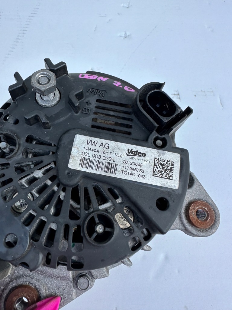 Leon 3 генератор 2,0tdi 03l903023l Оригінал