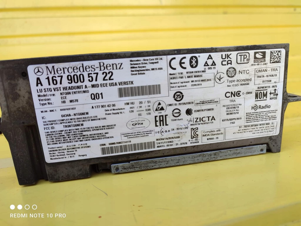 фото №5, Mercedes w177 радио навигация a-klasa