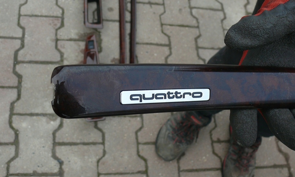 фото №11, Молдинг накладки декоры drewno панели дверь домкрата радио audi a8 d2 lift 99-02