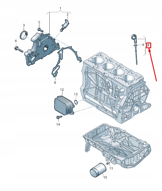 фото №1, Vw touran 5t двигун oil dip ручка перемикання передач 05e115611b