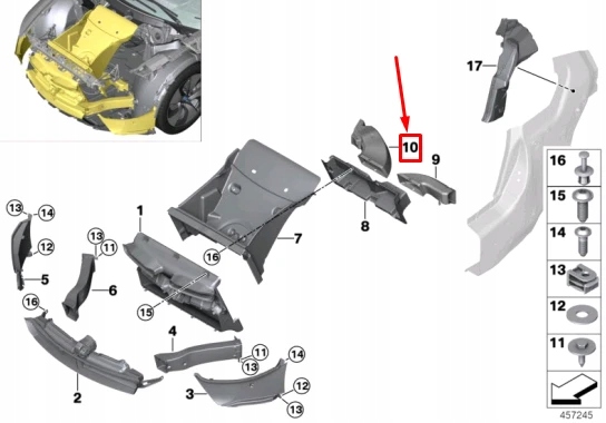 Bmw i8 i12 канал випускний dół правий 51747345086 oem Київ