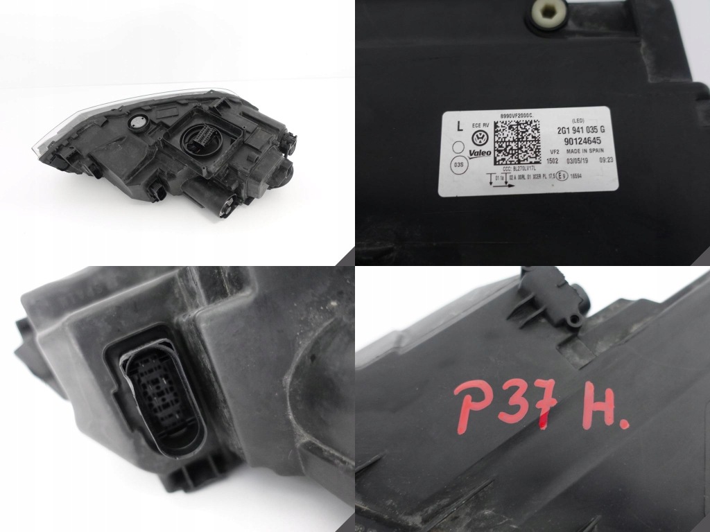 фото №12, Vw polo vi 6 2g1 gti 17- лампа full led левая eu