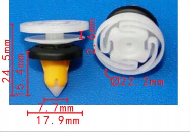 фото №3, 10x кліпса штифт оббивка alfa romeo giulia fiat 500x tipo jeep renegade