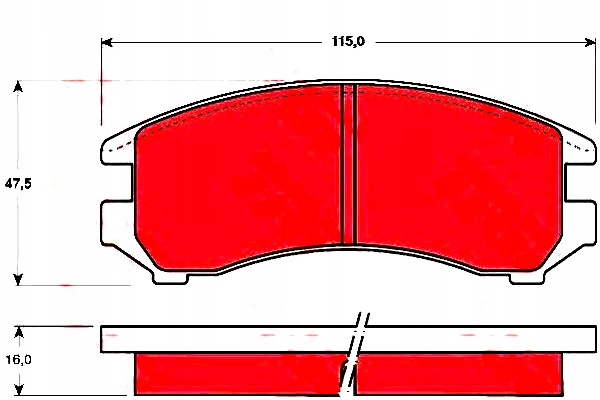 фото №12, Trw тормозные колодки тормозные nissan перед sunny