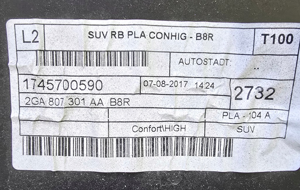 фото №16, Vw t-roc бампер задний задняя 6pdc 2ga807301aa lb8r