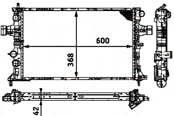 Купить Behr hella радиатор воды opel astra g delvan 2.0