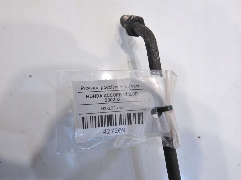 фото №5, Шланг vacu вакуум honda accord vi 2.0 d