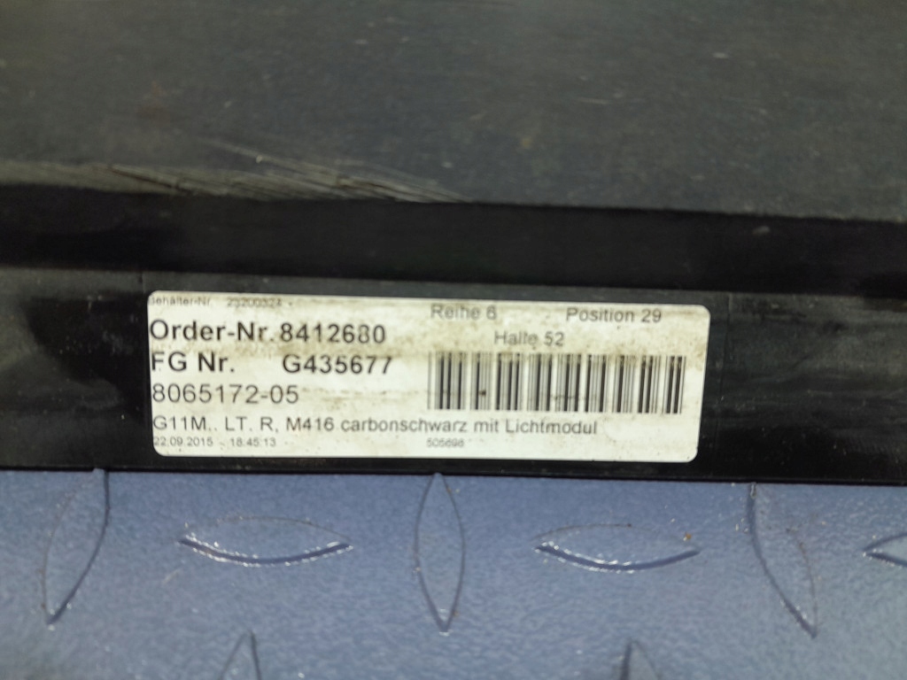 фото №9, Bmw 7 g11 молдинг порог правая m-pakiet 416 8065172