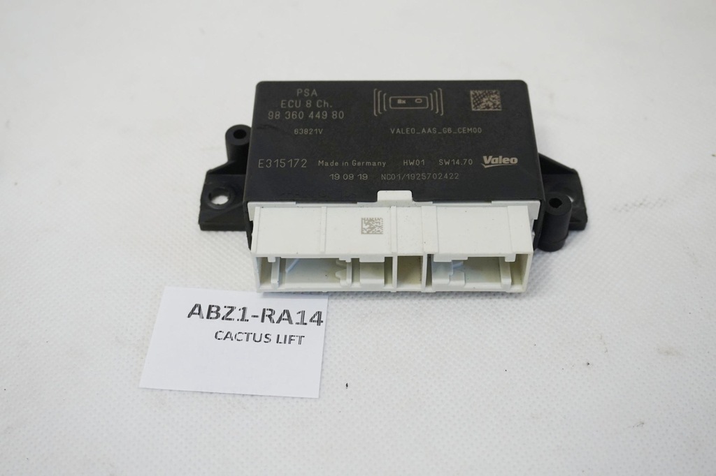 фото №1, Блок управления pdc citroen c4 cactus lift 9836044980