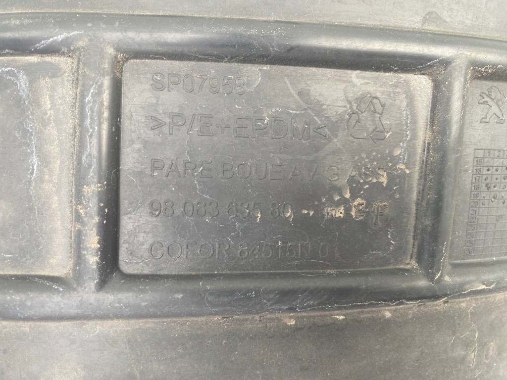 фото №7, Подкрылок левый перед левая передние citroen jumpy expert iii proace ii eu