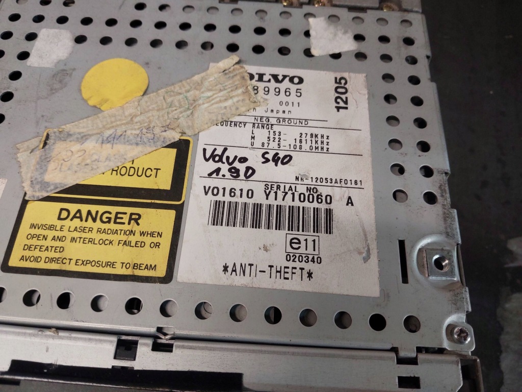 Радиопроигрыватель volvo s40 30889965 с Разборки