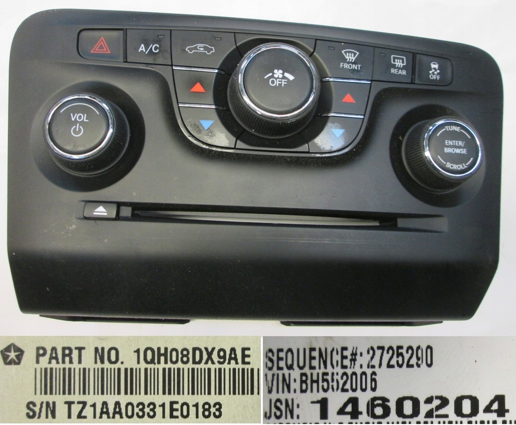 фото №11, Dodge charger 2014 панель кондиционера кондиционер cd