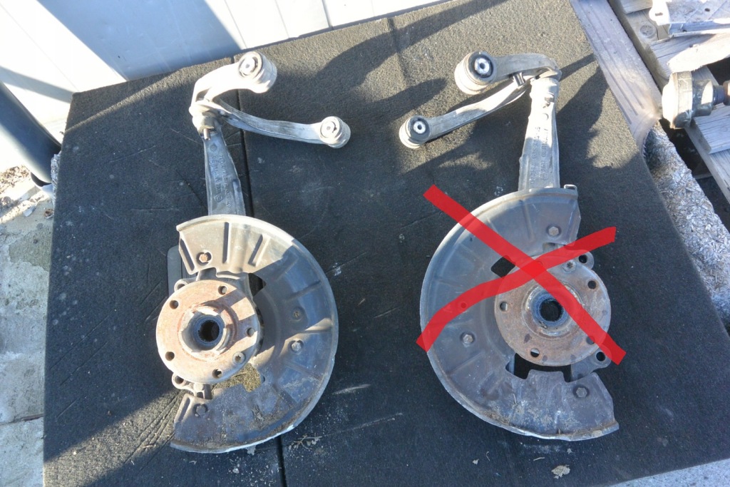 фото №16, Поворотный кулак перед правая левая audi q7 4l vw touareg 7l