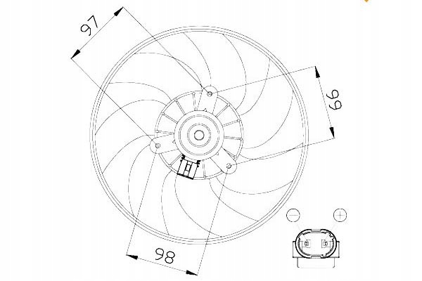Nrf вентилятор радіатора renault clio 01-, megane Ціна