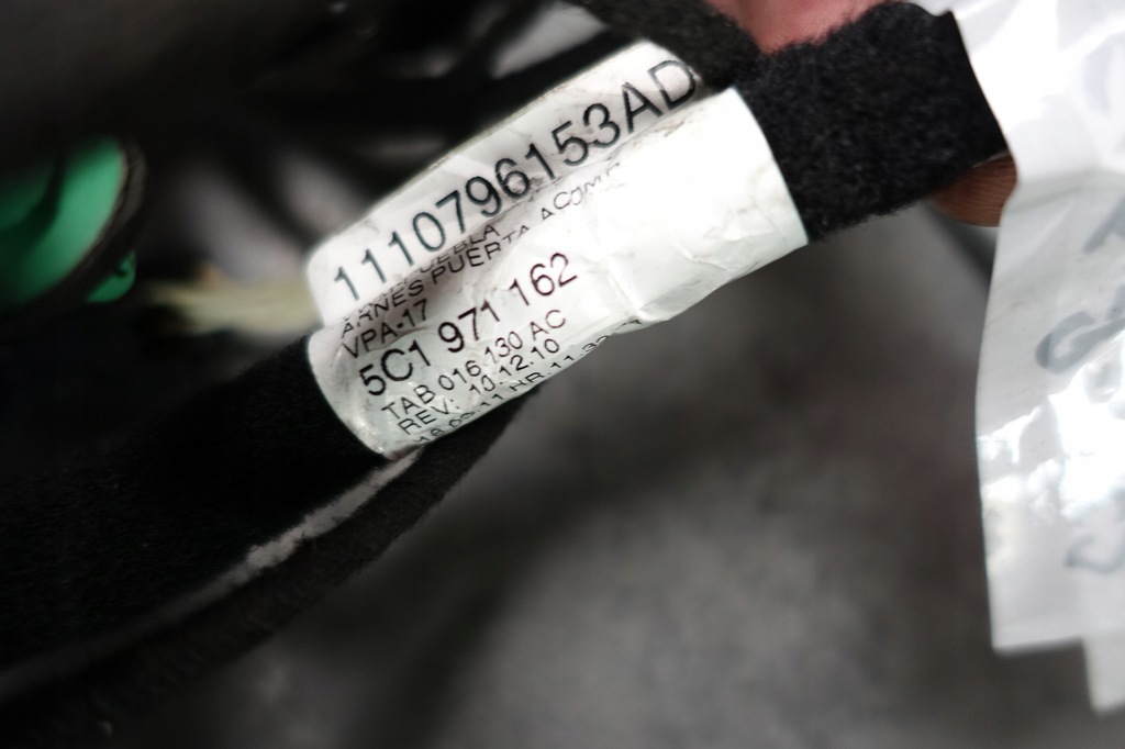 фото №6, Vw beetle 5c5 жгут электропроводка дверь l p fender