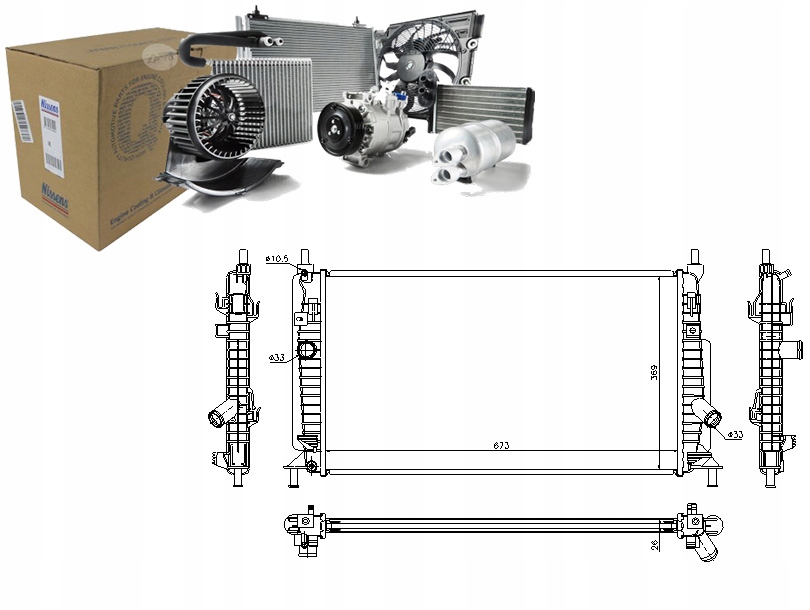 фото №1, Радиатор wody mazda 3 2.2 mzr cd bl