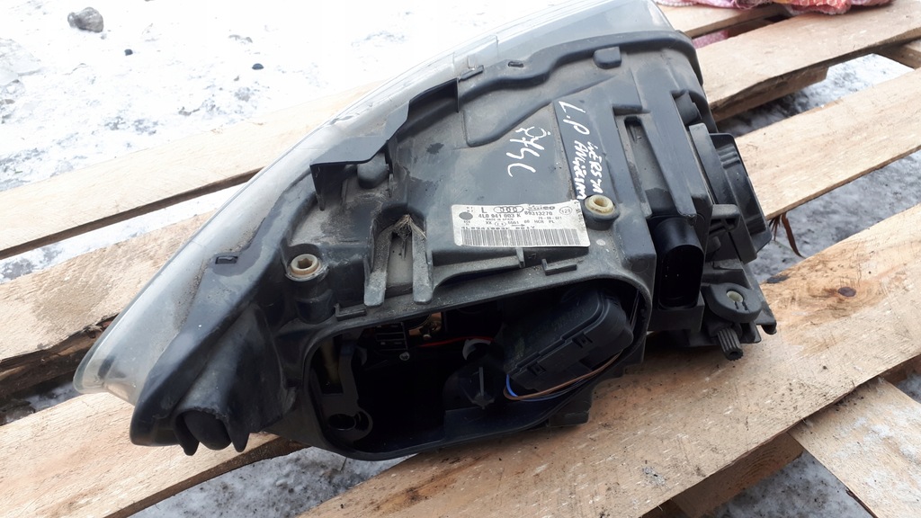 фото №7, Q7 4l лампа левая левый перед корпус стекло фары uk