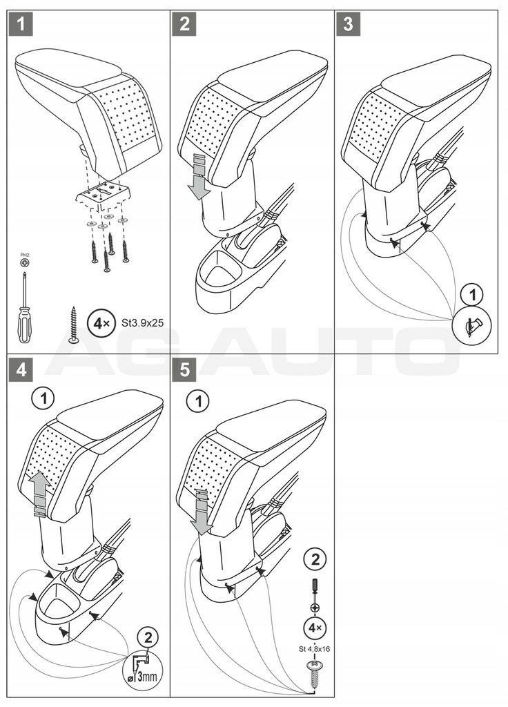 фото №7, Подлокотник стандарт citroen c1, 2005-