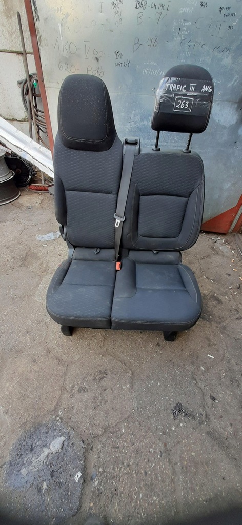 фото №3, Сиденье лавка заднее сиденье левый перед левая передняя uk renault trafic iii