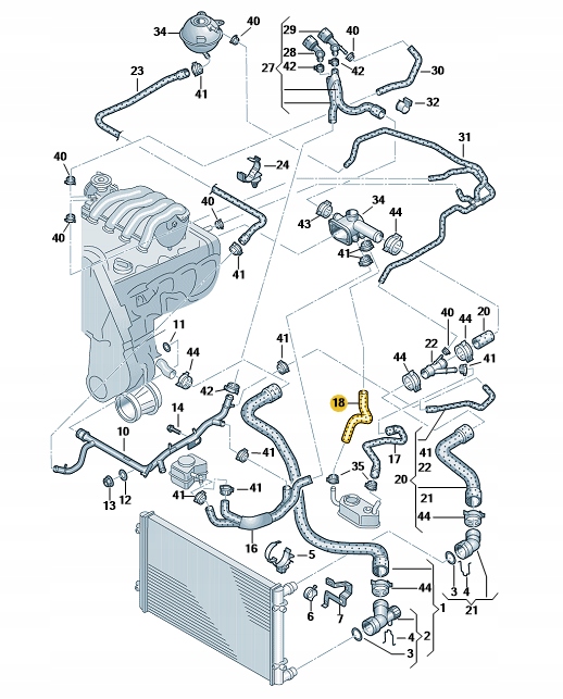 фото №1, Vw beetle шланг wąż wody оригінальний номер 1c0121096a