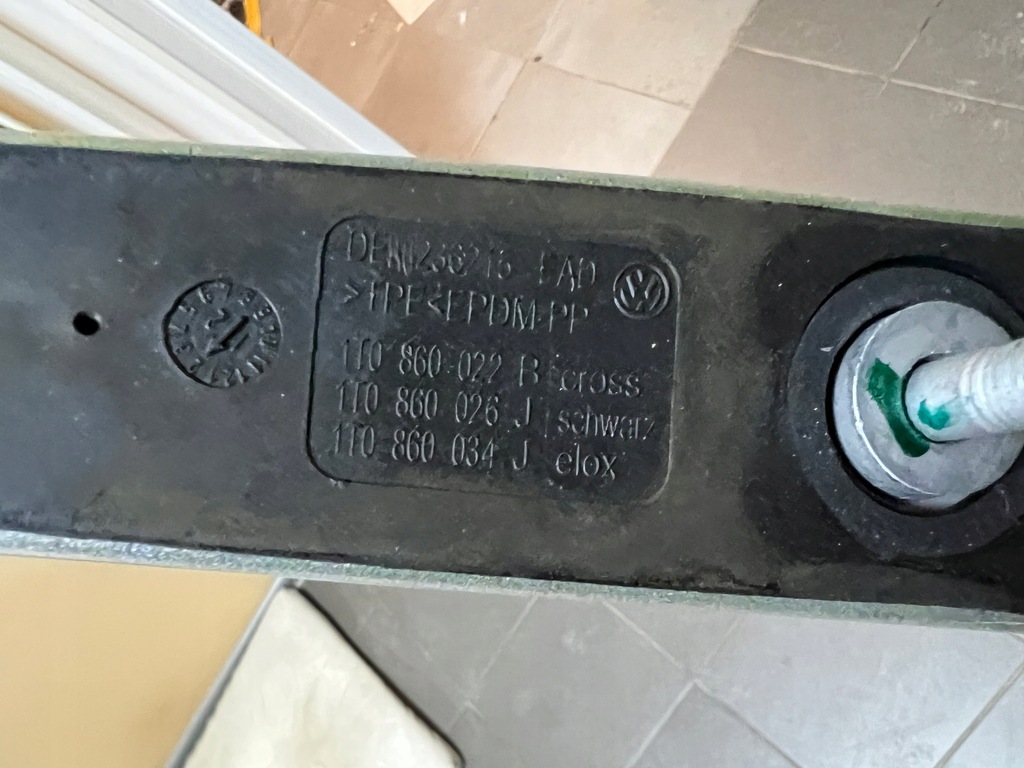 фото №8, Vw touran 10- рейлинги кровельные хром 1t0860022b