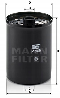 фото №1, Фильтр топлива peugeot 605 2.5 td 1994-1999