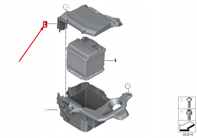 Bmw 3 f30 накладка аккумулятор 61219350711 9350711 оригинальная Киев