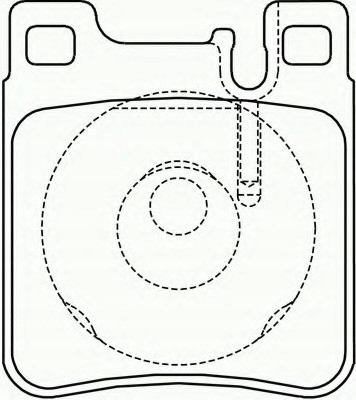 фото №1, Тормозные колодки тормозной. mercedes w140 s-klasa 91-98 задняя