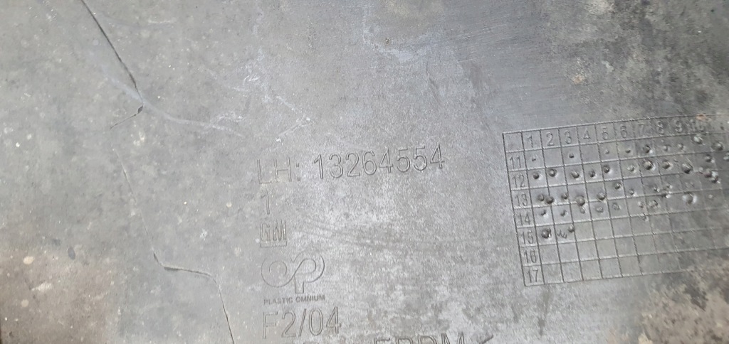 фото №8, Opel astra iv j opc gtc накладка-спойлер гумовий елемент бампер перед оригінал