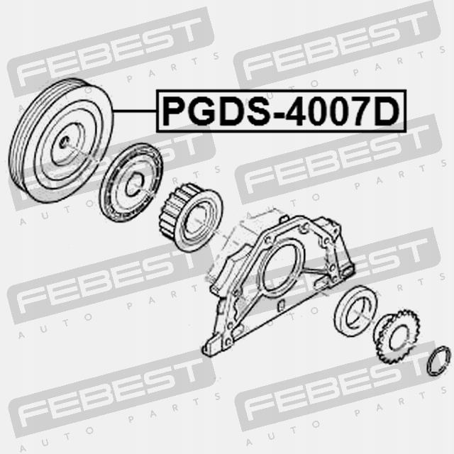 фото №13, Febest pgds-4007d шків, wał колінчастий
