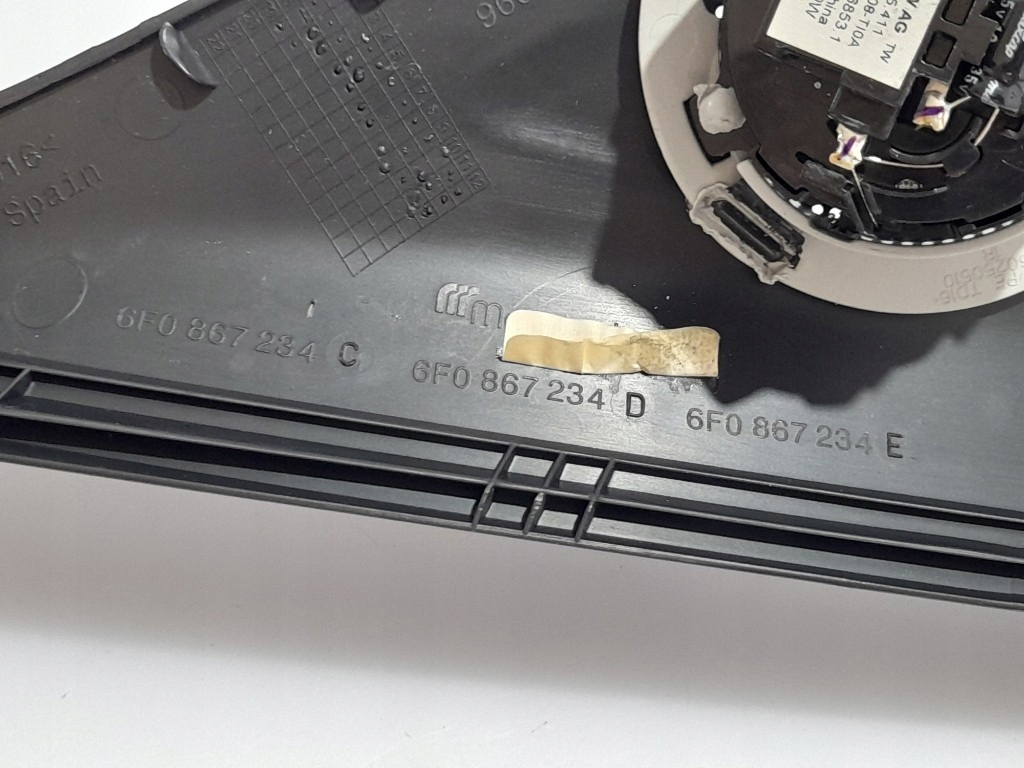 фото №10, Seat ibiza v 5 захист обшивка стійка правий перед 6f0867234 динамік czarna