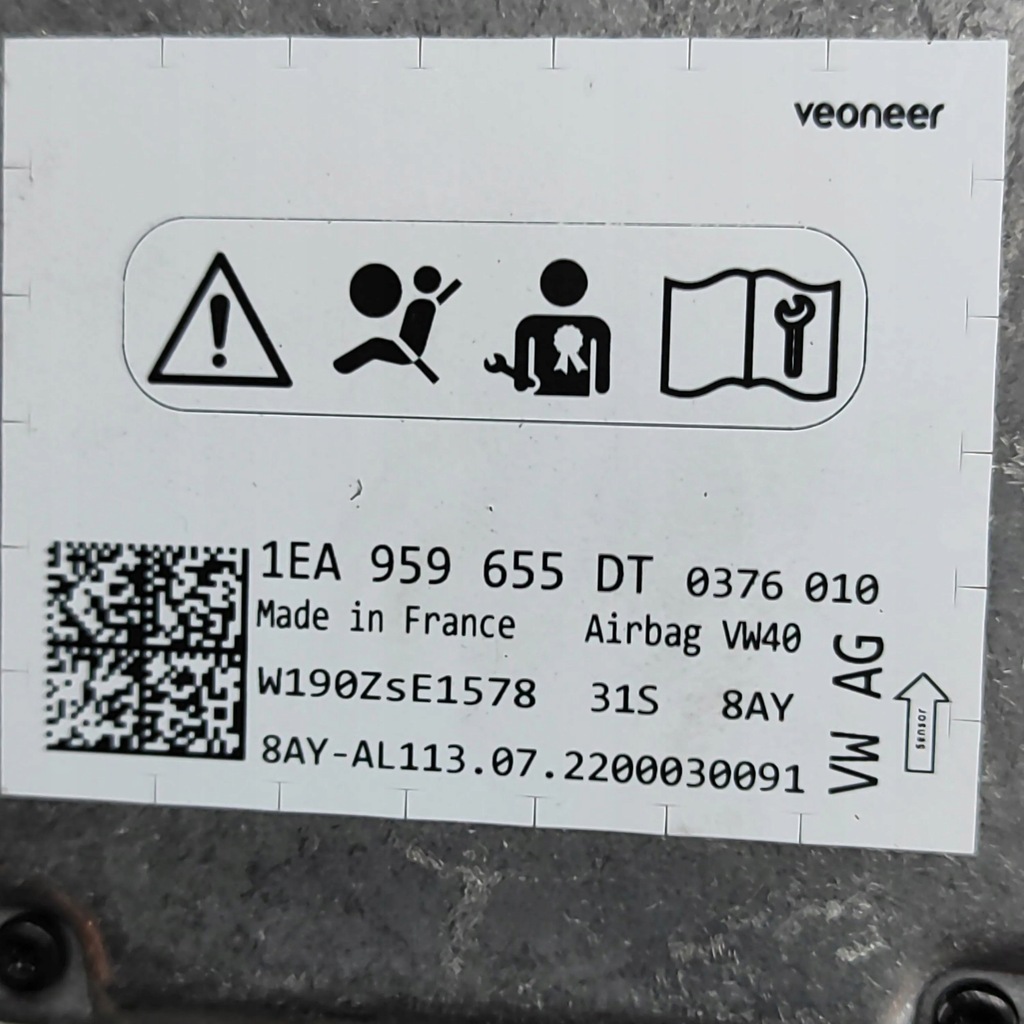 фото №6, Volkswagen id.5 2022 блок керування / модуль подушка безпеки