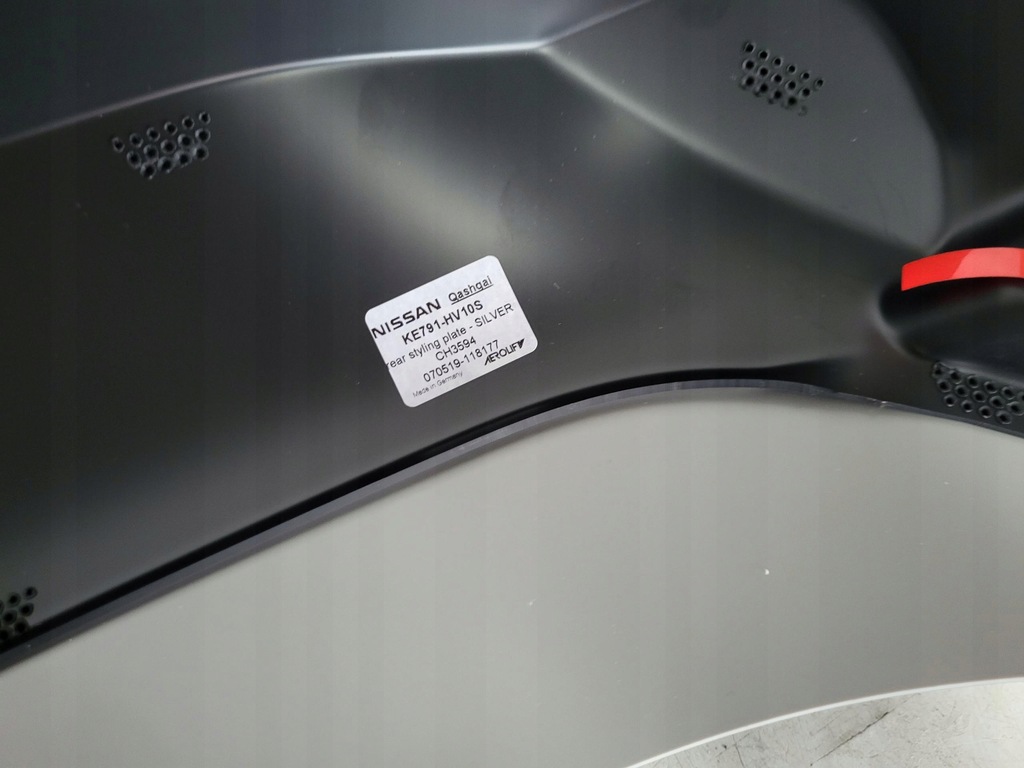 фото №9, Nissan qashqai j11 lift 17- накладка бампера спойлер задняя